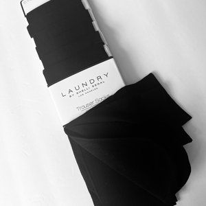 LAUNDRY 6 Pair Black Microfiber Trouser Socks